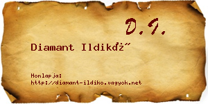Diamant Ildikó névjegykártya